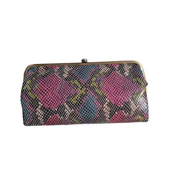 Hobo International Handbags - HOBO NWT & Dust Bag Leather Snakskin Lauren Wallet